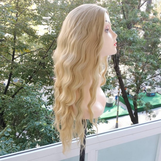 Ankara Kızılay Fiber Sentetik Peruk Uzun Dalgalı Dore Sarı