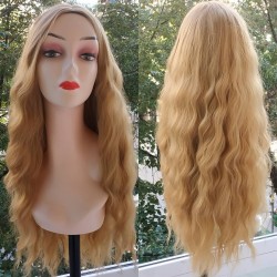 Ankara Kızılay Fiber Sentetik Peruk Uzun Dalgalı Açık Karamel