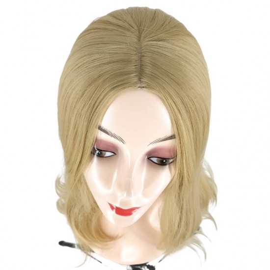 Ankara Fiber Sentetik Peruk Dalgalı Uzun Boy Açık Dore Sarı