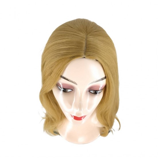 Ankara Fiber Sentetik Peruk Dalgalı Uzun Boy Açık Karamel