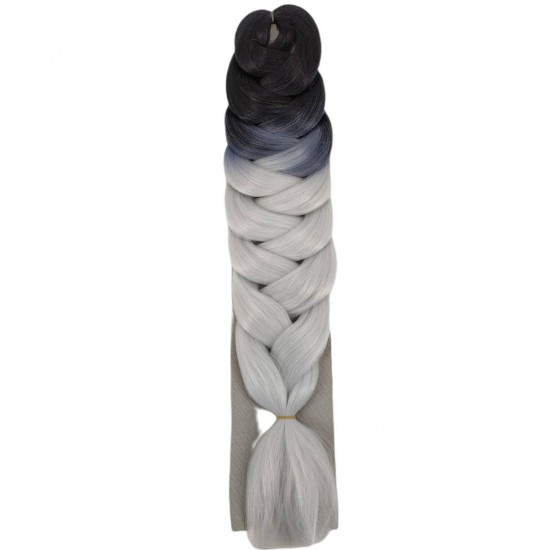 Ankara Afrika Örgüsü Saç Siyah Açık Gri Ombre 165 Gram