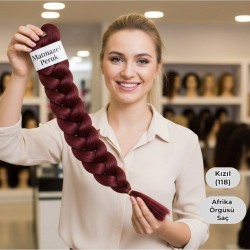 Ankara Afrika Örgüsü Saç Kızıl 165 Gram