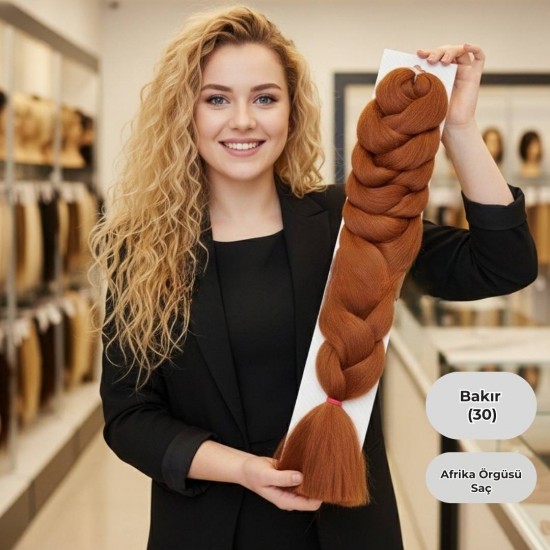 Ankara Afrika Örgüsü Saç Bakır 165 Gram