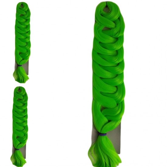 Ankara Afrika Örgüsü Saç Neon Yeşil 165 Gram