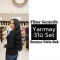 3 Parça Yarımay Sentetik