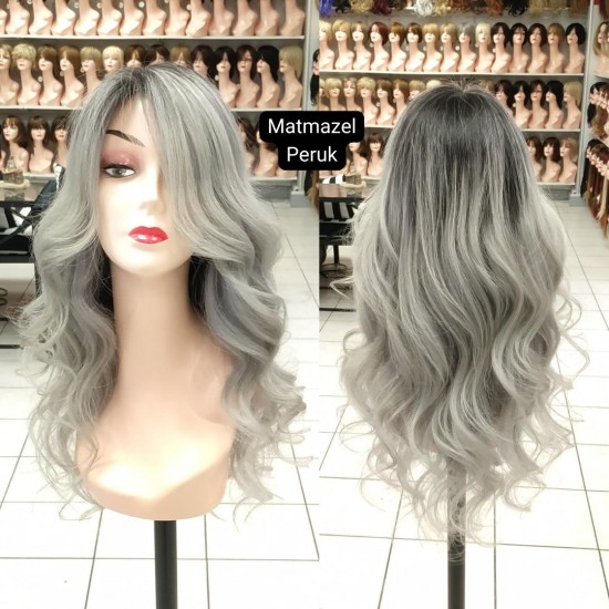 Ankara Peruk Tepe Kısmı Deri Görünümlü Gerçek Saç İpek Taban Peruk