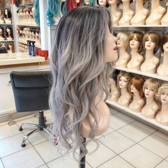 Kişiye Özel Tasarım Peruk Mağazası Tepe Kısmı Derili El İşçiliği Gerçek Saç Peruklar