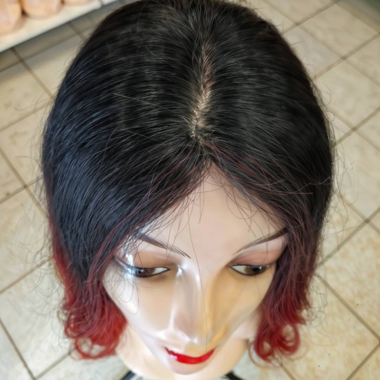 Ankarada Tepe Kısmı Derili İpek Taban Peruk Yapılışı Gerçek Peruk