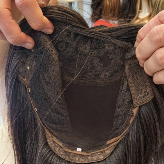 Ankarada Tepe Kısmı Derili İpek Taban Peruk Yapılışı Gerçek Peruk