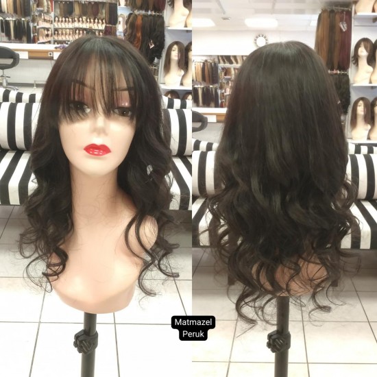Ankara Peruk İpek Taban Gerçek Saç Peruk Deri Görünümlü