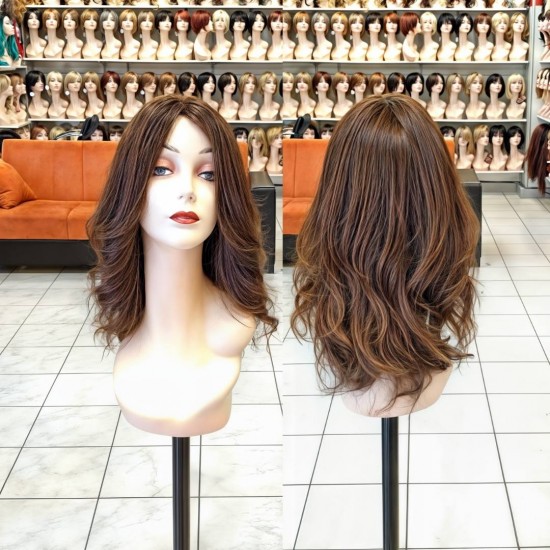 Bayan Peruk Anlaşılmayan Peruk Gerçek Saç Peruk Ankara Peruk Tepe Kısmı Deri Görünümlü El İşçiliği