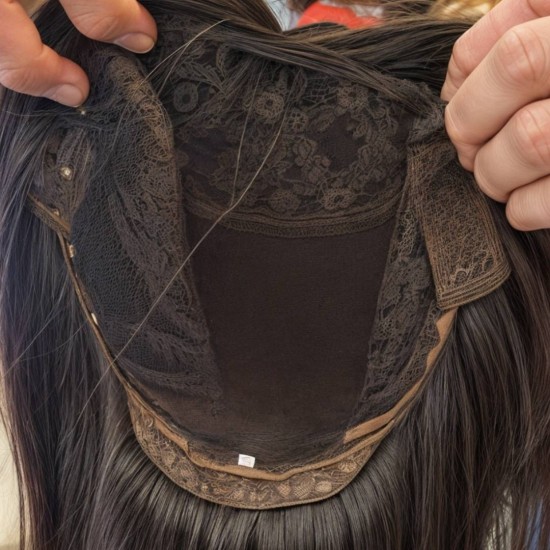 Peruk Bayan Peruk Gerçek Saç Peruk Derili El İşçiliği