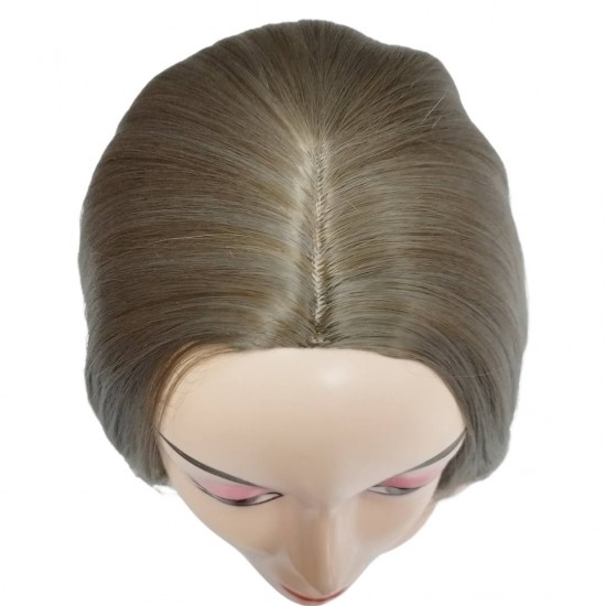 Ankara Kızılay Kaliteli Fiber Sentetik Peruk Işıltılı Kumral Kısa Küt