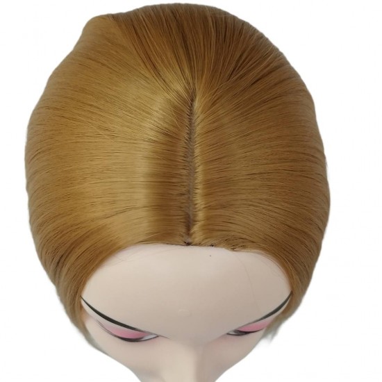 Ankara Kızılay Kaliteli Fiber Sentetik Peruk Açık Karamel Kısa Küt