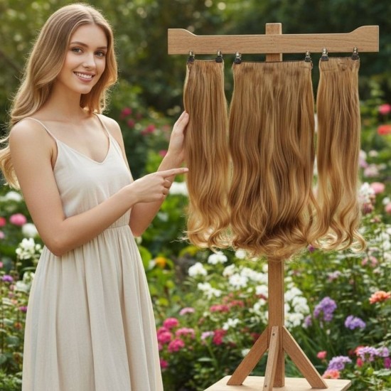 Yarımay Postiş Ankara 3'lü Set 1 Adet Yarımay 2 Adet Yan Çıtçıt Karamel