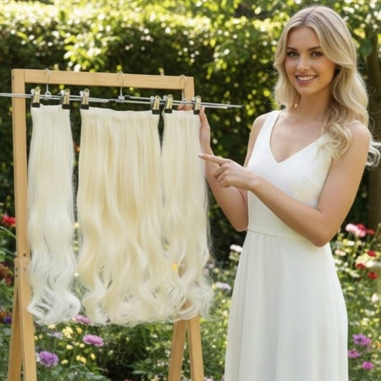 Yarımay Postiş Ankara 3'lü Set 1 Adet Yarımay 2 Adet Yan Çıtçıt Açık Platin