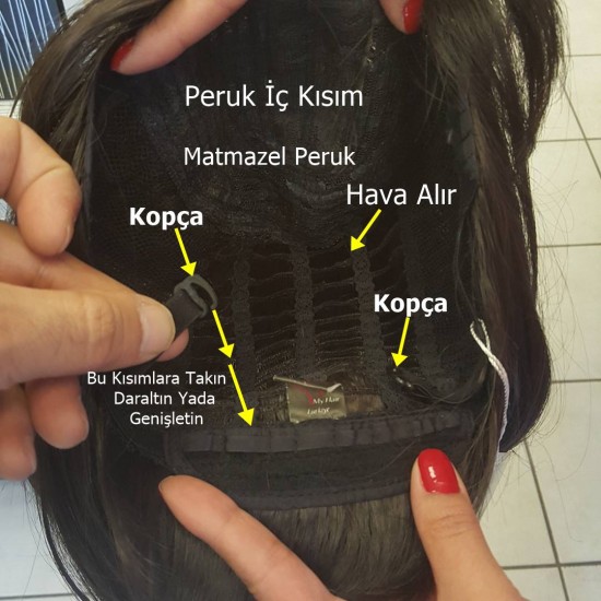 Katlı Kesim Orta Boy Fiber Sentetik Peruk Küllü Kumral Arası Işıltılı Platin