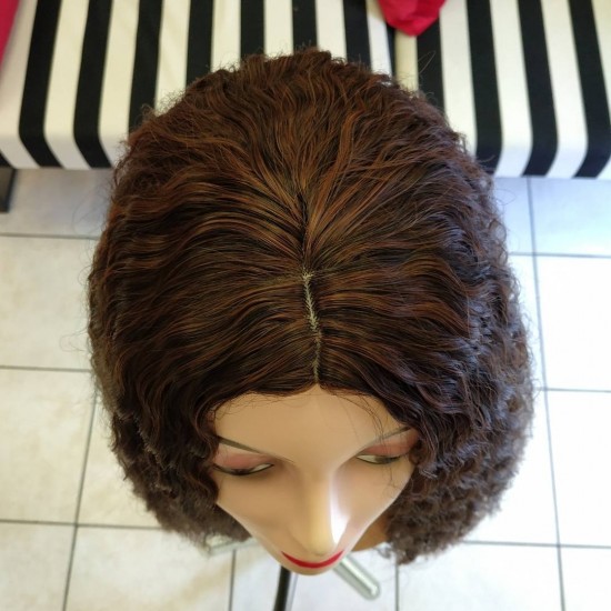 Ankara Kızılay Peruk Uzun Fiber Sentetik Su Dalgası Bakır Uçlara Doğru Ombre