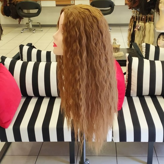 Ankara Kızılay Peruk Uzun Fiber Sentetik Su Dalgası Karamel