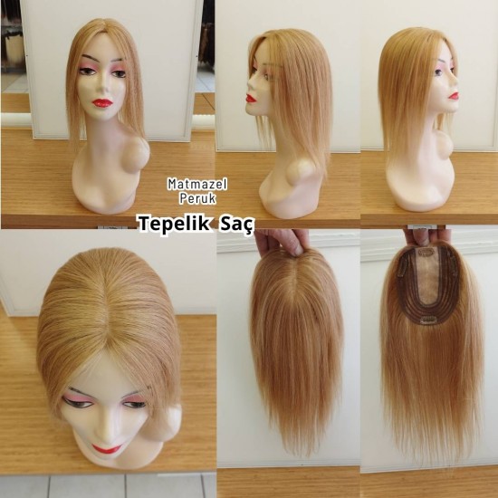 Tül Tepelikler Tepe Kısmı İpek Taban Gerçek Saç Ankara Peruk Mağazamızda