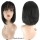 Ankara Kızılay Ucuz Fiber Sentetik Peruk Kısa Küt Model Siyah