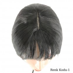 Ankara Kızılay Ucuz Fiber Sentetik Peruk Kısa Küt Model Siyah