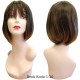 Ankara Kızılay Ucuz Fiber Sentetik Peruk Kısa Küt Model Koyu Kumral Ombre