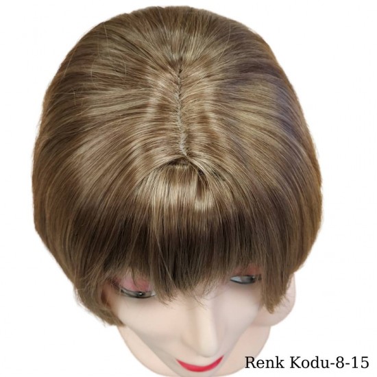 Ankara Kızılay Ucuz Fiber Sentetik Peruk Kısa Küt Model Açık Küllü Kumral Hafif Ombre