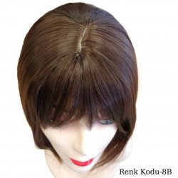 Ankara Kızılay Ucuz Fiber Sentetik Peruk Kısa Küt Model Çikolata Kahve