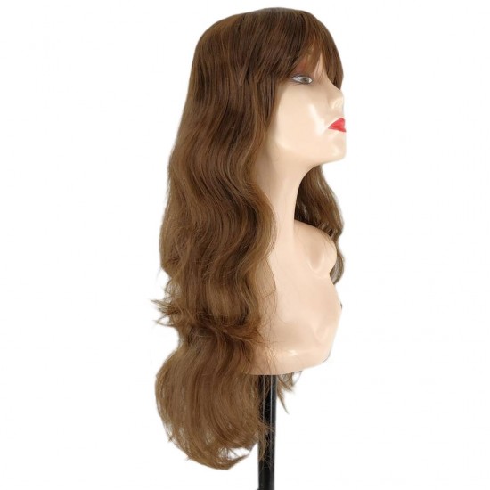 Ankara Kızılay En Ucuz Fiber Sentetik Peruk Uzun Dalgalı Açık Küllü Kumral