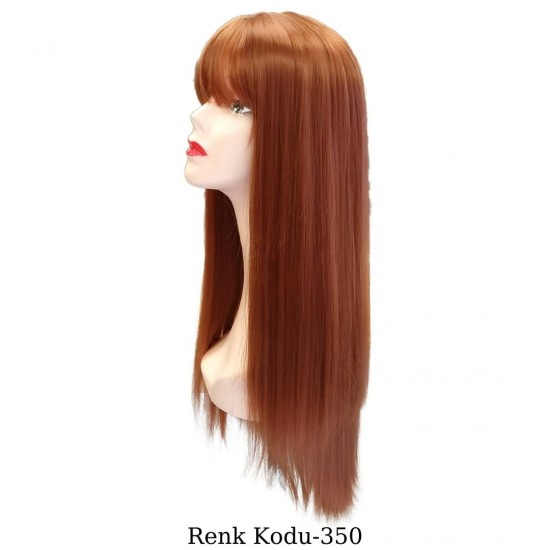 Ankara Kızılay En Ucuz Fiber Sentetik Peruk Düz Uzun Bakır
