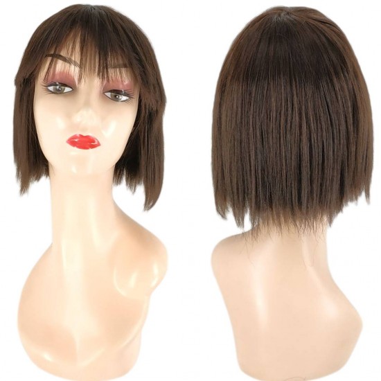 Ankara Kızılay En Ucuz Fiber Sentetik Peruk Kısa Boy Çikolata Kahve