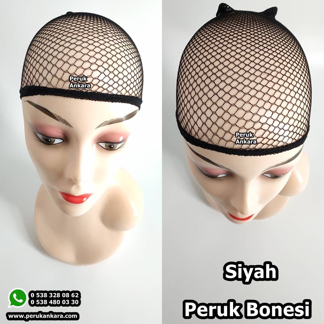 peruk bonesi siyah renk