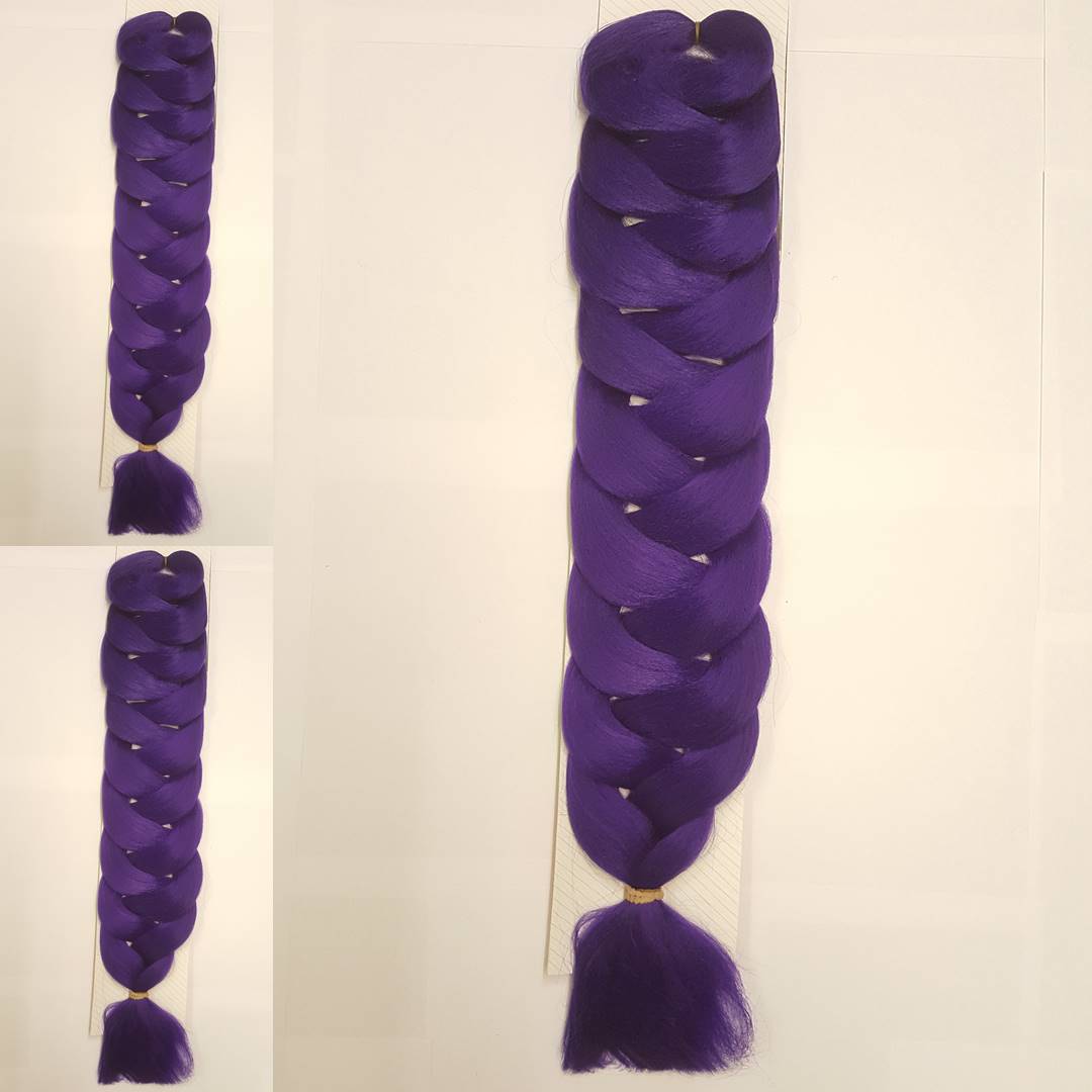 afrika örgüsü saç mor 165 gramlık renk kodu -purple2