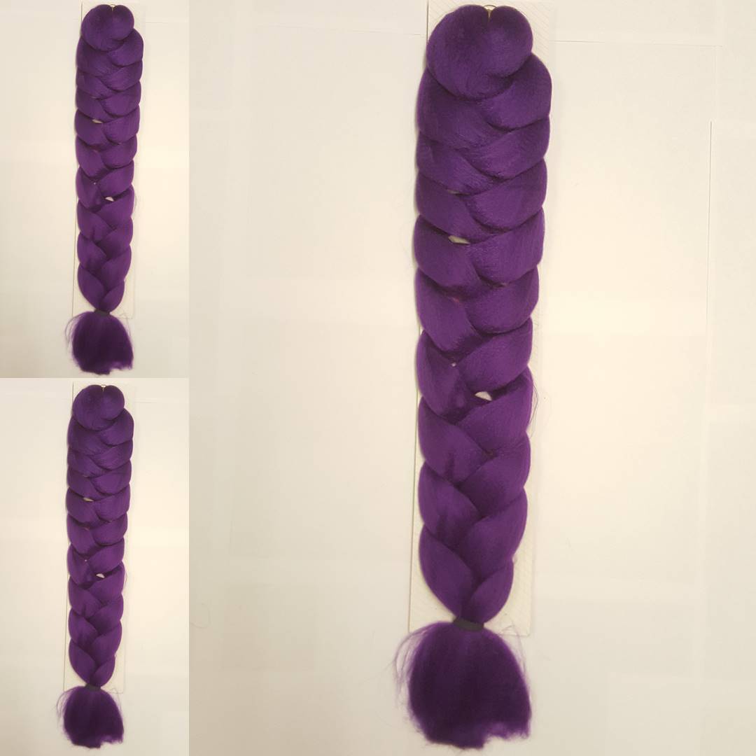 afrika örgüsü saç koyu mor 165 gramlık renk kodu -purple3