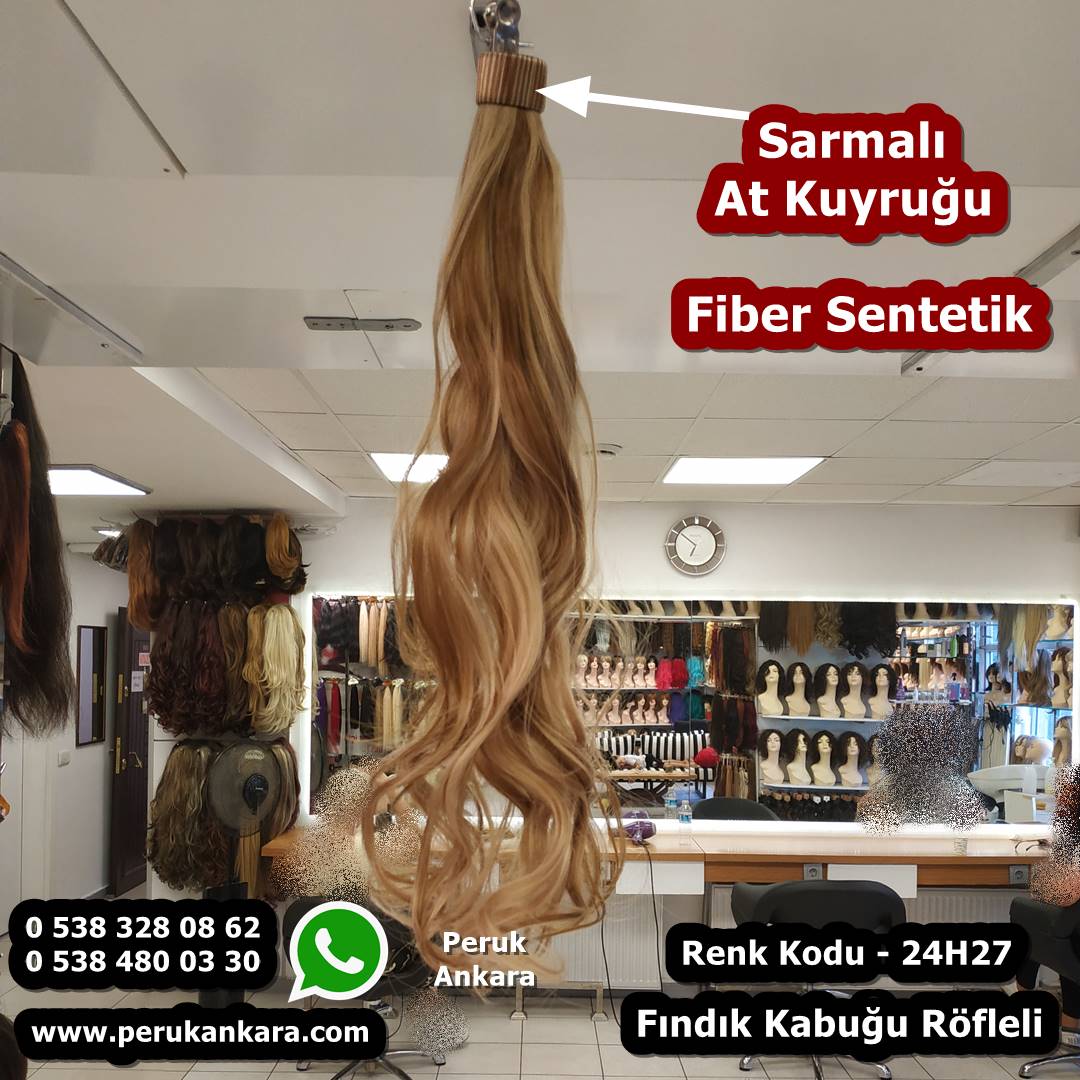 sentetik sarmalı at kuyruğu postiş