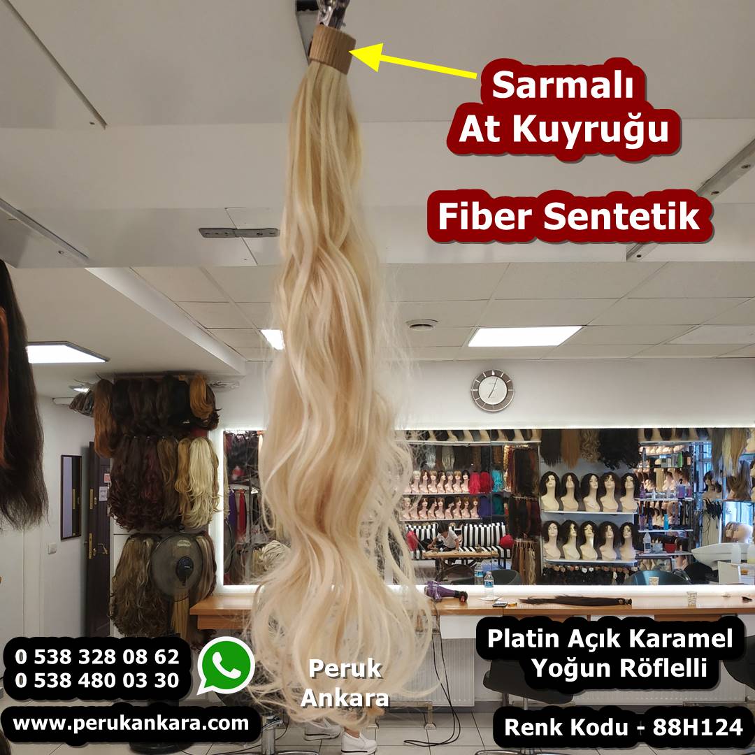 sentetik sarmalı at kuyruğu postiş