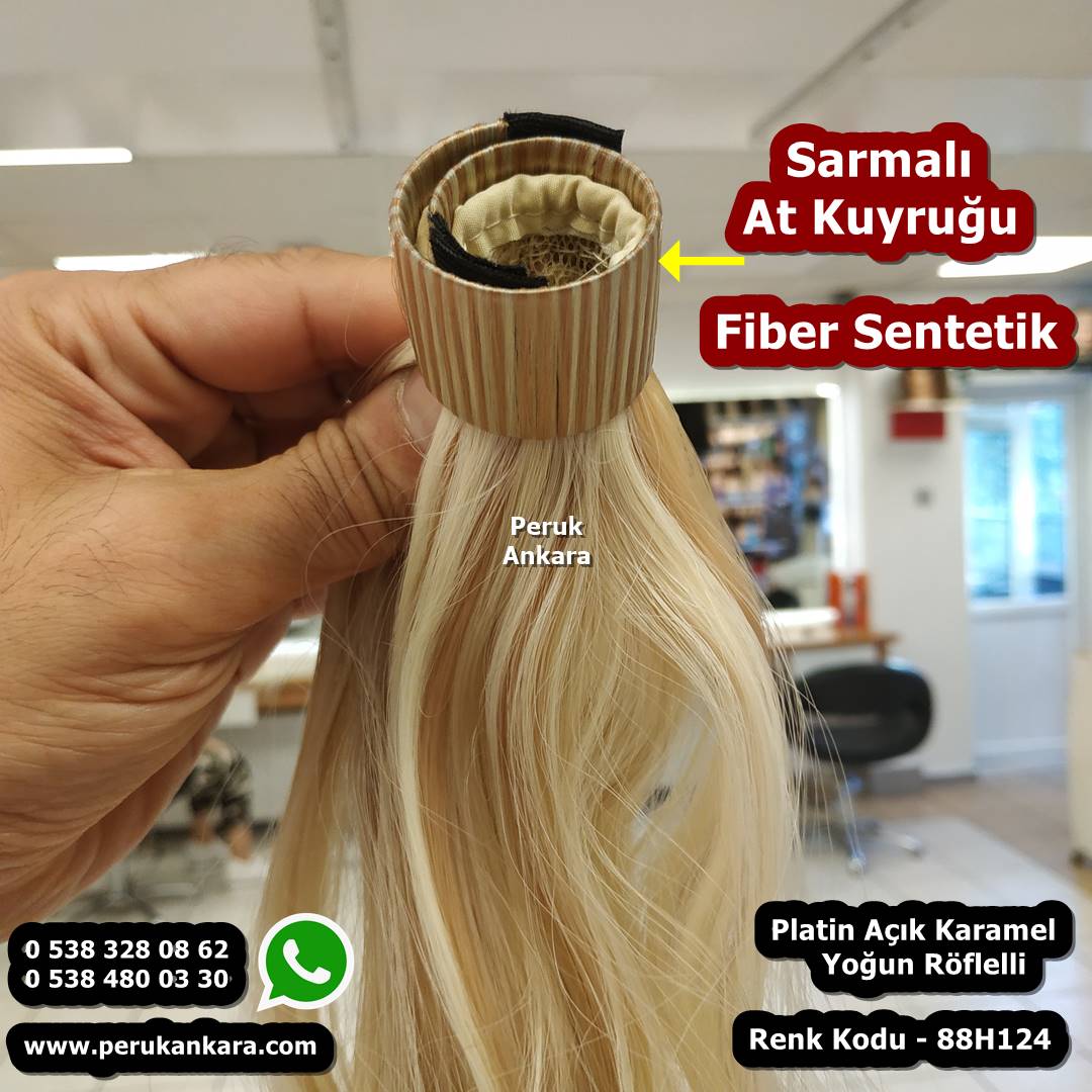 sentetik sarmalı at kuyruğu postiş