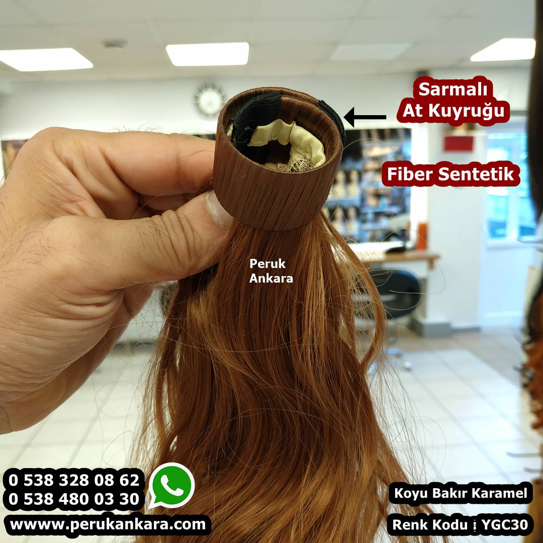 sentetik sarmalı at kuyruğu postiş