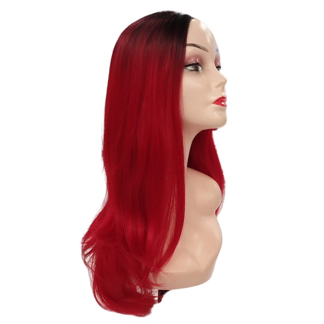 renkli peruk ankara peruk siyah kırmızı ombre